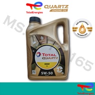 Total Quartz 9000 Future GF6 Engine Oil 5W-50 Fully Synthetic 4L Minyak Hitam Enjin Kereta Proton To