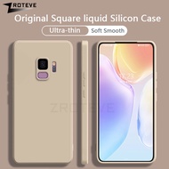For Samsung S9 Case ZROTEVE Square Liquid Silicone Soft Cover For Samsung Galaxy S9 Plus S10 E S10E S 9 Phone Cases