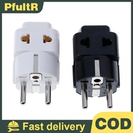 PfultR 1 to 2 Splitter Germany France 5mm plug to universal UK/US/EU/AU 2/ 3 pin soet