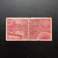 Uang Kertas Kuno De Javasche Bank 500 Gulden 1946 Seri Federal TP259
