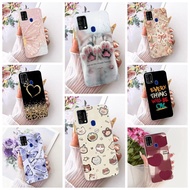 Clear For Samsung Galaxy M31 M31Prime Casing For Samsung M31 Prime Case Cute Cat Luxury Flowers Cool