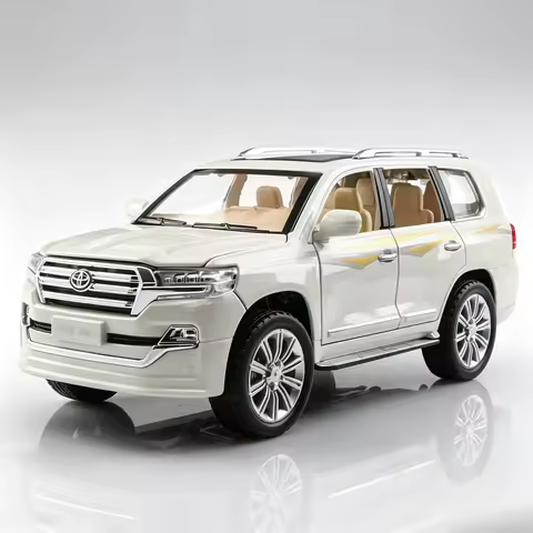 1:24 Simulated Land Cruiser SUV Alloy Car Model Ornament Metal Business Sedan Model Boyfriend Gift