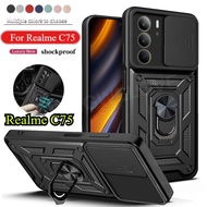 Phone Case for Realme C75 C75X C71 14X 14 14T 15T 15 Pro Note 70 70T 4G 5G 2025 Luxury Fashion Metal