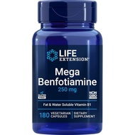 LifeExtensionMega LifeExtensionMega Vitamin B1,250mg, 180 Capsules Vegetarian Capsules Containing Th