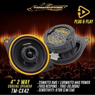 TOHAMAWK 2-Way Speaker Plug & Play Speaker (4")