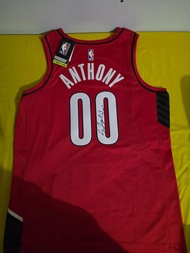 Nba Carmelo Anthony blazers autograph jersey 安東尼拓荒者簽名球衣