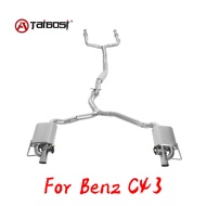 For Mercedes Benz C43 W205 2017-2021 3.0T Car Catback Exhaust System Pipe Downpipe Taibosi Performan