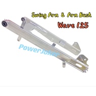 Wave125 / Wave 125 ( Standard Swing Arm & Swing Arm Bush ) Batang arm siap arm bush ( Silver )