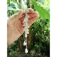 Crystal SINGEL COLOR CHIN BROS Crystal Brooch Pin Tudung
