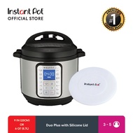 Instant Pot Duo PLUS 9-IN-1 with Silicone Lid, Multi-Use Smart Pressure Cooker, Slow Cooker, Sous Vide, Cake Maker, Rice