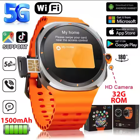 2025New Watch 8 Ultra 5G Call Smart Watch Men 480*480 HD Screen SmartWatch Camera NFC GPS Compass WI
