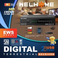 Set Top Box STB welhome Penerima Siaran Televisi Digital TV Receiver Model Crown Smart Chip