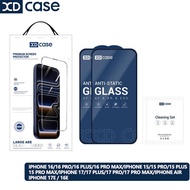 XDcase 2pcs / Pack Silk Screen Printed HD Tempered Glass Film For iPhone 16/iPhone 15 Pro/iPhone 16 