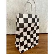 Stripe / Checkered Paper Bag with Handle