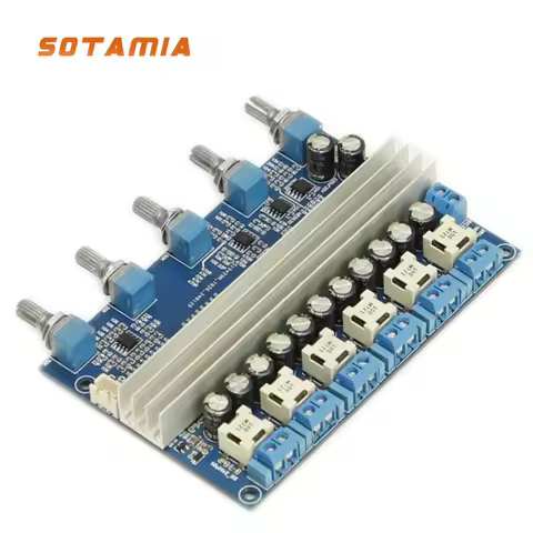 SOTAMIA 5.1 Home Theater TPA3116 Power Amplifier Board 100Wx2+50Wx4 Subwoofer Amplificador Class D H
