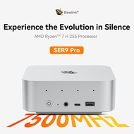 Beelink SER9 PRO คอมพิวเตอร์ขนาดเล็ก AMD Ryzen 7 H 255 LPDDR5X 7500MHz 32GB(8GB * 4) PCIE4.0X4 M.2 1