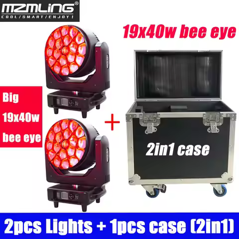 Ship From Local Warehouse Led 19x40w Big Bee Eye DMX512 Wash Moving Head Light DJ Stage