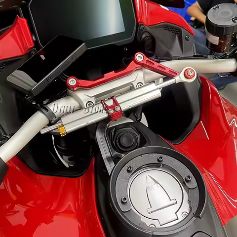 for Ducati Multistrada MTS V4 RALLY titanium ruler directional damper bracket V4 Pikes Peak accessor