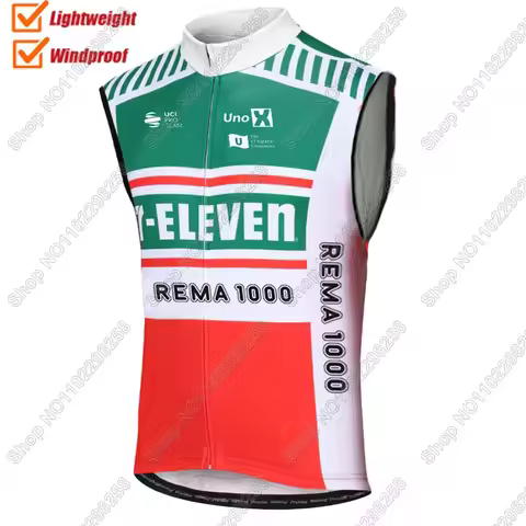 2025 Pro Team UNO X Wind Vest France Tour Cycling Vest Windproof Lightweight Sleeveless Cycling Jers