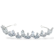 JACATEL Crown 9 Marquise & Pear Cut Cubic Zirconia Tiara
