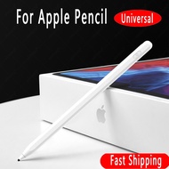 ปากกาสไตลัส For Apple Pencil Touch Stylus Pen ปากกาสไตลัส for Apple iPad 10.2 2019 Air 3 4 Pro 10.5 Pro 11 12.9 2018 2020 9.7 2017 2018 5th 6th 7th 8th Black