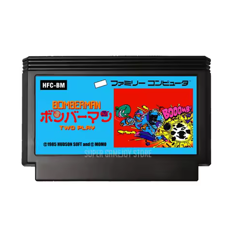 Bomberman Two Play English Game Cartridge for FC Console 60Pins 8 Bit Video Game Cartridge