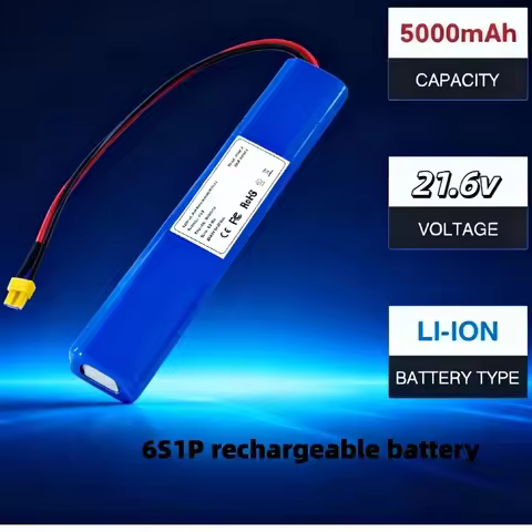 6S1P 21.6V 5000mAh High-Capacity Battery–Rechargeable Li-ion,for PowerTools& Garden Equipment,Long L