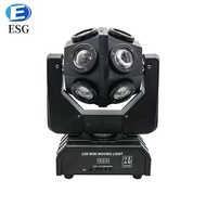 ไฟสำหรับเวที RGBW 12LED ไฟเวทีแบบหมุนได้ไฟส่องบนเวทีสำหรับงานอีเว้นท์ไฟ DMX512เปิดใช้งานด้วยเสียงสำห