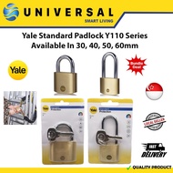 [SG SHOP SELLER] Yale Standard Padlock Y110 Series Available In 30, 40, 50, 60mm (Short &amp; Long)
