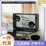 【好康免運】morrorart懸浮歌詞音響透明可視化字幕顯示無線hifi音箱