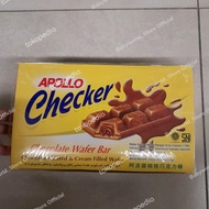 Apollo CHECKER wafer bar chocolate COKLAT IMPORT ( 24pcs x 18gr )