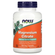 NOW Foods Magnesium Citrate Veg Capsules