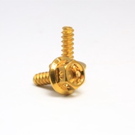 Honda Drill Head Release Thread Nut (CLICK) Gold Color (4X12/4X16)