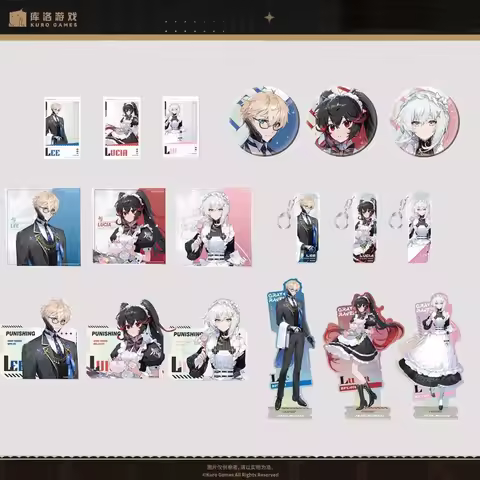 Sunsyea PUNISHING: GRAY RAVEN Official Merch CWXQ Acrylic Stand Keychain Colored Paper Badge Sticker