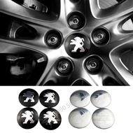 4PCS 60mm 65mm Car Wheel Center Hub Cap Sticker Auto Wheel Emblem Badge Decal Decoration For Peugeot 208 207 407 208GTi 406