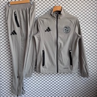 2026-27 Algerian gray Windbreaker Jacket Jersey – Waterproof, Lightweight & Breathable, Outdoor Socc