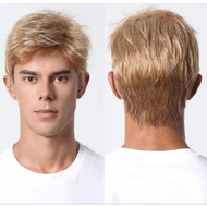 GRIYA REMA Short Men's Wig Korean Style Wig Short Men's Wig Short Blonde Wig Blonde Wig