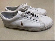 US8 Polo Ralph Lauren shoes 白色Polo平底鞋