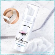 [WishshopeefhxMY] Eyelash Extension Shampoo Lash + Brush / 50ml / Eyelid Foaming Wash for and Natura