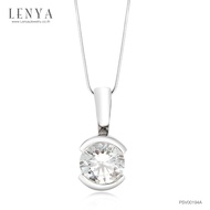 Lenya Jewelry  จี้ LENYA ETERNAL ประดับ SWAROVSKI ZIRCONIA ตัวเรือนเงินแท้ชุบทองคำขาว