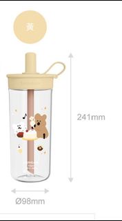 LocknLock 樂扣樂扣 呆萌町系列 嚼對FUN飲吸管杯 750ml(呆萌町/DINOTAENG/短尾矮袋鼠/吸管杯)
