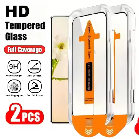 2Pcs 9H HD Full Cover Screen Protector for Samsung Galaxy S25 Edge S23 S24 Ultra S22 S21 Plus FE Eas