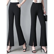 bootcut pants seluar bootcut woman slack bootcut woman Spring Summer Flared Pants - High Waisted Dra