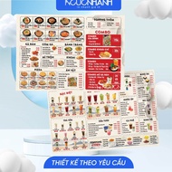 Formex Handheld Menu 5mm | 2-sided printing | Design on request | A5/A4/A3 Size