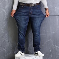 (38-56)MAN BIG SIZE DENIM   STRAIGHT LONG JEANS SELUAR JEANS SIZE BESAR