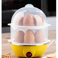 เครื่องต้มไข่ เครื่องต้มไข่ไฟฟ้า 2 ชั้น หม้อนึ่ง หม้อทำไข่ต้ม ที่ต้มไข่ หม้อนึ่ง 2 ชั้น Egg Boilers