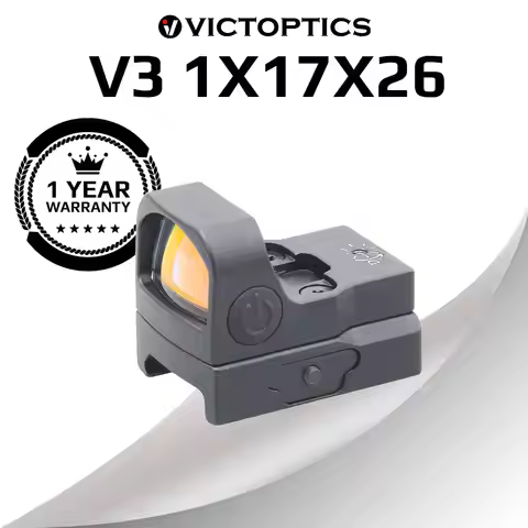 VictOptics V3 1x17x26 Red Dot Sight For Close-in Work&General Shooting Compatible With R.M.R Footpri