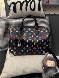 LV x TM Speedy Soft 30 M13257 村上隆黑彩花限量 Louis Vuitton x Murakami 100%Authentic, 99%New💎尖沙咀中港城門市