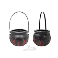 5.5 Inch Halloween Stove Bucket, Pumpkin Bucket/Halloween Props/Basket/Candy Bag/Witch Bucket/Candy 