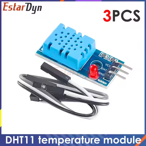 3PCS DHT11 Temperature Humidity Sensor Module Digital for Arduino ESP32 ESP8266 Raspberry Pi DIY
